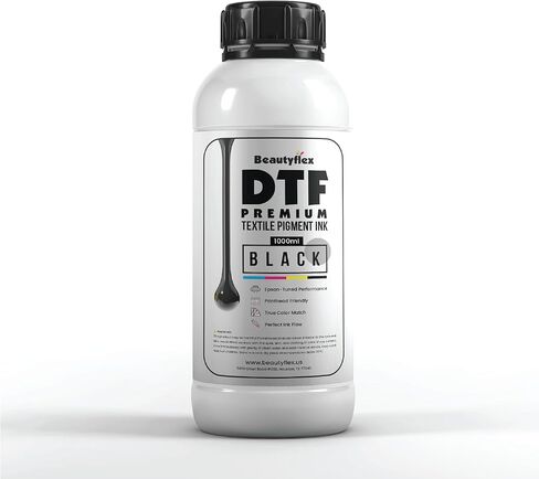 Beautyflex® White DTF Ink 1000ML for DTF Printer Printhead L1800 ET-8550 P800 R1390 XP600 DX5 i3200, High Fluidity – Compatible with DTF Heat Transfer Film Printers for T-Shirt Printing in Saudi Arabia