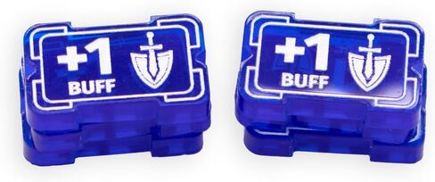Riftbound TCG Compatible | Might Modifier & Buff Transparent Acrylic Tokens – 49 Single-Sided Set in Kuwait