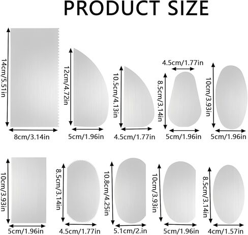 12 PCS Steel Pottery Tools, Professional Stainless Steel Clay Sculpting Tools, Scrapers Serrated Cutters for Texturing, Trimming & Shaping, Ceramics Modeling Tools for Artists & Potters in Saudi Arabia
