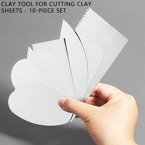 12 PCS Steel Pottery Tools, Professional Stainless Steel Clay Sculpting Tools, Scrapers Serrated Cutters for Texturing, Trimming & Shaping, Ceramics Modeling Tools for Artists & Potters in Saudi Arabia