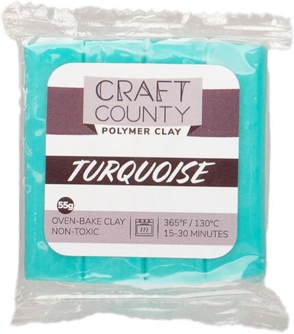 Craft County Oven Bake Clay – Vibrant Polymer Clay for Sculpting, Jewelry Making, Creating Molds, & More! in Saudi Arabia