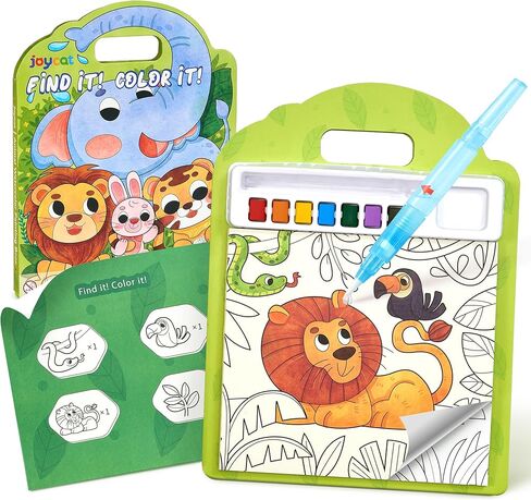 JoyCat Find & Color Paint مع كتب تلوين مائية للأطفال الصغار، البحث التعليمي والبحثي، لعبة فنية وحرفية لا فوضى، نشاط تعليمي ممتع للأطفال الذين تتراوح أعمارهم بين 3-5 4-8، هدايا عيد الحب للأطفال (المهر السحري) in Kuwait