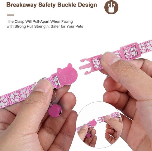 جهاز تعقب GPS للقطط، جهاز تعقب صغير للحيوانات الأليفة بنظام GPS، جهاز تعقب القطط المقاوم للماء IPX8، بدون رسوم شهرية، يعمل مع Apple Find My (iOS فقط)، أجهزة تعقب ذكية للحيوانات الأليفة-Pink-5 in Kuwait