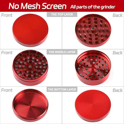 HNYYZL 2.5'' Spice Grinder,Kitchen Tool Pepper Grinder Spice Grinder for Kitchen (Red) in Saudi Arabia