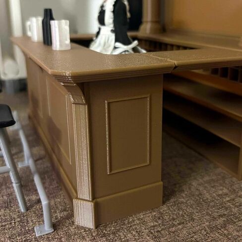 1/12 Bar Counter Model DIY Set Role Play Games Diorama Decoration Creative in Saudi Arabia
