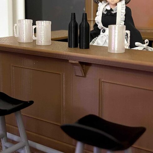 1/12 Bar Counter Model DIY Set Role Play Games Diorama Decoration Creative in Saudi Arabia