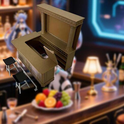 1/12 Bar Counter Model DIY Set Role Play Games Diorama Decoration Creative in Saudi Arabia