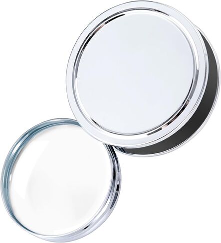 Portable Magnifier Foldable Round 9X Metal Magnifier with Metal Protective Case (Silver) in Saudi Arabia