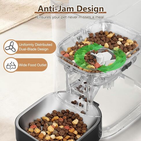 Automatic Cat Feeder with Camera, 5G WiFi Smart Pet Feeder with 2-Way Video/Audio, 45° Adjustable Angle, Night Vision, 5L Cat Food Dispenser for Cats & Small Dogs with APP Control for Vacation & Work in Saudi Arabia
