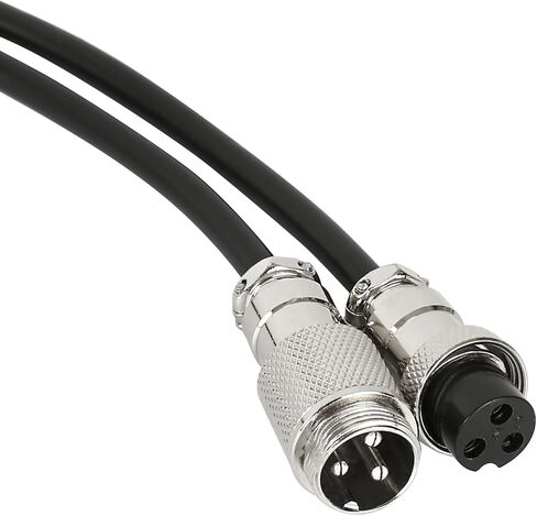 GX16 4 Pin Aviation Connector Cable, 9.84FT Double Female Extension Cord with Panel Mount, Circular Metal Plug Wire for Industrial Equipment in Saudi Arabia