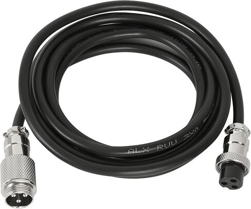 GX16 4 Pin Aviation Connector Cable, 9.84FT Double Female Extension Cord with Panel Mount, Circular Metal Plug Wire for Industrial Equipment in Saudi Arabia
