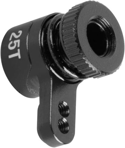 RC الألومنيوم 25T تفريغ ذراع المؤازرة التوجيهية الجزء لـ 1/10 RBX10 SCX10 90046 Capra 1.9 UTB LOSI، سبيكة 25T ذراع مؤازر يقفز لأعلى، أسود in Saudi Arabia