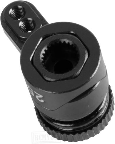 RC الألومنيوم 25T تفريغ ذراع المؤازرة التوجيهية الجزء لـ 1/10 RBX10 SCX10 90046 Capra 1.9 UTB LOSI، سبيكة 25T ذراع مؤازر يقفز لأعلى، أسود in Saudi Arabia