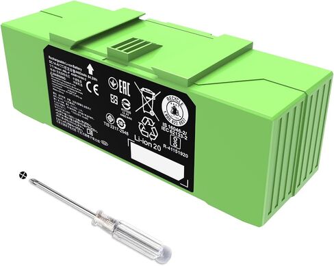 For iRobot Replacement Parts Roomba 985/980/960/600/800 Series Robots 614 615 640 652 665 670 671 675 677 680 685 690 695 801 805 850 860 877 890 891 895 4INR 19/65 series 1800LI 14.4V 26Wh 1800mAh in Kuwait