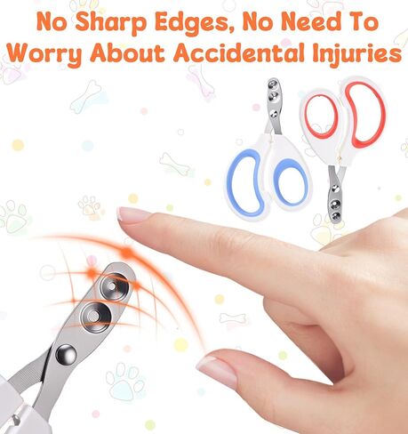 قطعتان من مقصات أظافر الحيوانات الأليفة، مقص أظافر للكلاب والقطط مع واقي للقطط والكلاب الصغيرة ومخالب الحيوانات مثالية للتنين الملتحي والقطط والأرنب، ومقبض غير قابل للانزلاق وشفرات من الفولاذ المقاوم للصدأ، آمنة وسهلة الاستخدام in Kuwait
