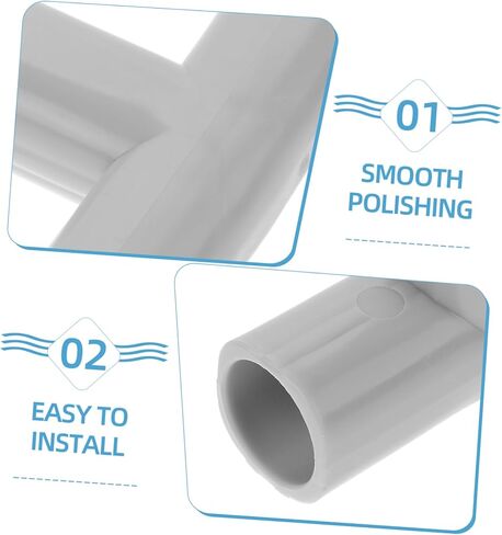 Totority Baby Playpen T Connector 4-Pack Steel Pipe Fittings 3-Way داخلي في الهواء الطلق سياج الملحقات 3.34 × 1.96 × 0.98 بوصة لقطع غيار روضة الأطفال الآمنة in Kuwait