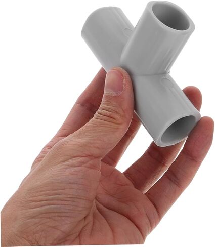 Totority Baby Playpen T Connector 4-Pack Steel Pipe Fittings 3-Way داخلي في الهواء الطلق سياج الملحقات 3.34 × 1.96 × 0.98 بوصة لقطع غيار روضة الأطفال الآمنة in Kuwait