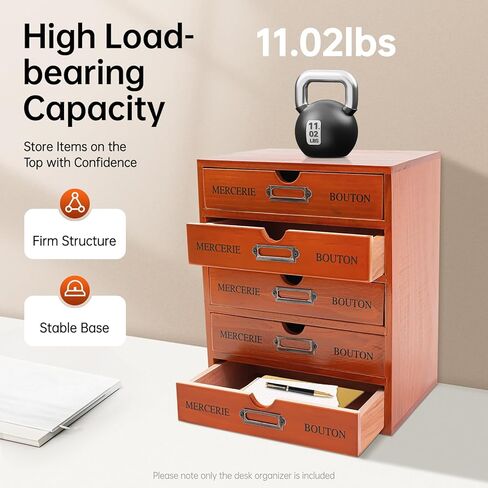 5 أدراج منظم مكتب خشبي عتيق قابل للتكديس خزانة صيدلية 5 أدراج منظم مكتب مكتبة بطاقة كتالوج صندوق تخزين خشبي مكتب خزانة سطح المكتب للقرطاسية للدراسة المكتبية in Kuwait