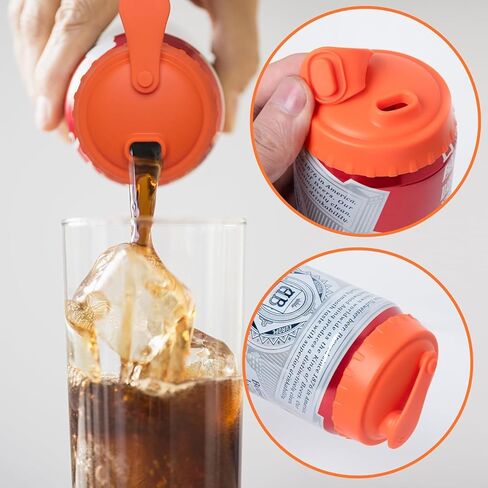 Ciieeo Leakproof Silicone can Covers 4Pcs Reusable Soda can Lids Saver for Standard 2.44In Beer Pop Juice Beverage Cans Protective Seal in Saudi Arabia