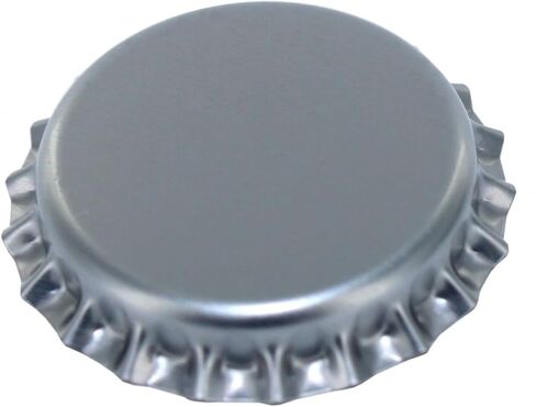 FastRack 288 Oxygen Absorbing Beer Bottle Caps | 26mm Pry-Off Silver Standard Homebrew Bottle Tops for Glass Bottles | PVC-Free Beer Crown Caps for Bottling in Saudi Arabia
