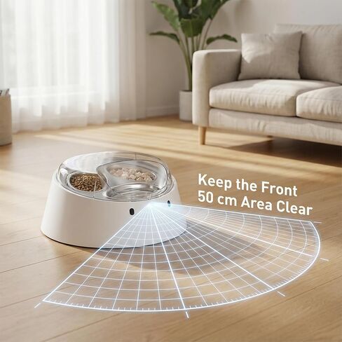 Anifam Microchip RFID Cat Feeder, Automatic Pet Feeder for Multi-Pet Homes, Dog Proof Cat Feeding Station with Stainless Steel Bowls for Small Dogs, Stops Food Stealing & Special Diets in Saudi Arabia