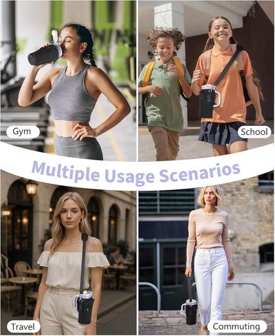 حقيبة حمل الخلاط لـ Ninja BlendBOSS - جيبان أماميان بسحاب، حزام كروس قابل للتعديل مع وسادة، بسيطة وأنيقة - تصميم نحيف موجه - ملحق حافظة لـ Ninja BlendBOSS in Kuwait