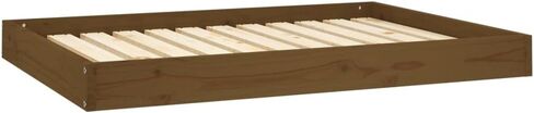 vidaXL Solid Pinewood Dog Bed, Honey Brown Color, Wooden Pet Sofa Lounge, Comfortable Rest for Dogs, Minimalist Design for The Living Room or Bedroom in Saudi Arabia