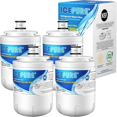 استبدال فلتر المياه ICEPURE NSF 42 UKF7003 لـ Maytag UKF7002AXX، Whirlpool EDR7D1، UKF7003AXX، UKF7002، 7003AXXP، UKF6001AXX، UKF5001، 4 عبوات in Saudi Arabia
