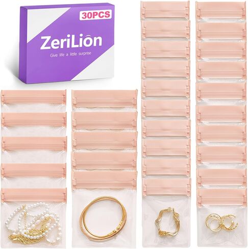ZeriLion 30 Pack Anti Tarnish Accessories Bags Soft Drawstring Pouches for Silver Storage Rings Necklaces Earrings Bracelets Coins Flatware Travel Gift in Saudi Arabia