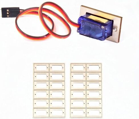 24 قطع الخشب سيرفو جبل 9G قطع الغيار RC نموذج طائرة التجهيزات DIY الملحقات استبدال جزء سيرفو قوس قاعدة التوجيه in Saudi Arabia