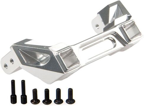 Aluminum RC Rear Bumper with Trailer Hitch & Rear Bumper Mount Upgrade Parts for 1/10 Tra-xxas TRX-4 TRX4 RC Crawler Car in Saudi Arabia