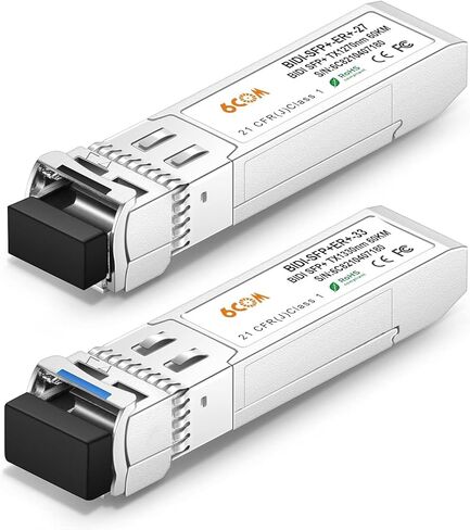 6COM 2Pack 1.25G/2.5G/5G/10GBase-T SFP+ Transceiver, 10G SFP+ to RJ45 Copper Module, Compatible for Cisco SFP-10G-T-S, Ubiquiti UF-RJ45-10G, Fortinet, Netgear,Mikrotik, TP-Link(CAT.6a/7, 30m/98.4ft) in Saudi Arabia