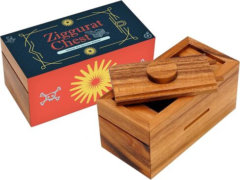 BSIRI Canopic Chest Challenging Brain Teaser Wooden Mind Puzzles and Use as Money Stash Jewelry 3D Puzzle Lock Box Gift Card Money Puzzle for Cash Gift in Saudi Arabia