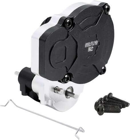 Metal Transmission Gearbox with Bracket for FMS FCX24 1/24 Power Wagon FCX18 Land Cruiser LC80 K5 Blazer RC Crawler Upgrade Part (Black for FCX18) in Saudi Arabia