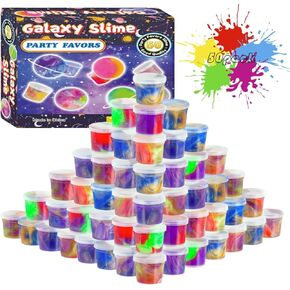 50-Pack Galaxy Slime Set – Ideal for Birthday Celebrations, Easter Basket fillers, or Party Favor Bags, This Toy is Well Suited for Children's Entertainment and Educational Reward Systems. in Saudi Arabia