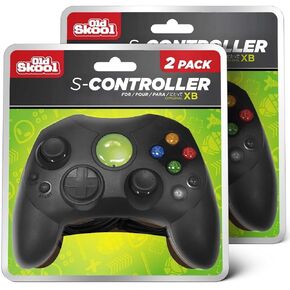 Old Skool Xbox Controller S-Type Wired Game Pad - Black in Kuwait