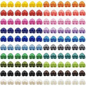 GTILE 120PCS Colorful Heart-Shaped Cord Locks, Adjustable Round Cord Stops, Double Hole Fastener Slider Toggles Clip for Paracord, Backpacks (Colorful) in Kuwait