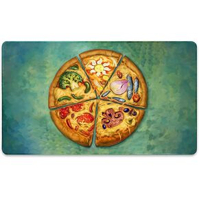 بيتزا بالعديد من النكهات (مخيطة) - مفرش لعب MTG - متوافق مع مفرش اللعب Magic The Gathering - Play MTG، YuGiOh، TCG - تصميمات وإكسسوارات فنية لبساط اللعب الأصلي in Kuwait