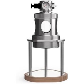 Manual Air Pressure Coffee Maker, Espresso Maker Manual Coffee Machine, Stainless Steel, 16Bar Fast Extraction, with Pressure Gauge, Compact for Camping Home Use 58mm in Kuwait