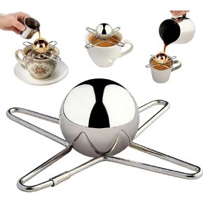 2 Pcs Espresso Cooling Ball,Stainless Steel Reusable Espresso Ball Chiller,Espresso Ice Ball With Stand, Extract Chilling Tool For Bourbon, Scotch And Cocktails in Kuwait