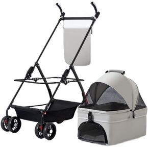 Pet Strollers Pet Cat and Dog Stroller, Dog and Cat Teddy Baby Stroller, Small Pet Stroller, Lightweight Dog Stroller Pet Stroller Medium(G,B) in Saudi Arabia