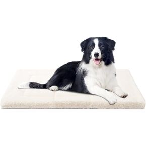 Dog Mat Soft, Pet Bed for Comfortable Rest, Ideal for All Dog Sizes, Machine Washable, Durable & Easy to Clean,30x20x1 in,Black in Saudi Arabia