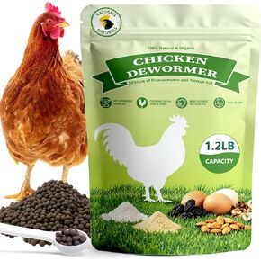 Natural Poultry Wellness Powder, Chili Flavor - Easy-Mix Feed Supplement for Chickens & Birds, Egg-Friendly Daily Support, 1.2 lb Resealable Pouch in Saudi Arabia