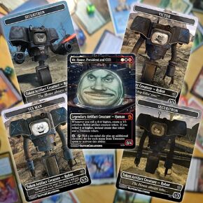 Magic The Gathering [Fallout New Vegas: Securitron Construct Set + Mr. House Proxy] Victor | Yes Man | Police | Military | Vegas Sphere in Saudi Arabia