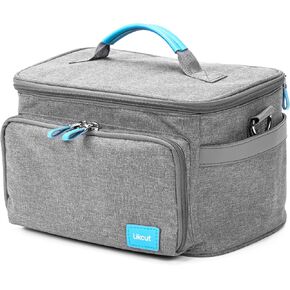 حقيبة حمل - حقيبة تخزين مع فواصل قابلة للإزالة، متوافقة مع آلة Cricut Joy والملحقات والموردين، لتنظيم الأدوات والحرف بكفاءة في الاستخدام اليومي للتخزين، وردي in Kuwait