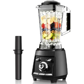 Blenders for kitchen, 1800W Smoothie Blender, Professional High Speed Countertop Blender with Stainless Steel Blades, 68-oz. Pitcher Ice Crushing & Frozen Fruit, BPA Free, Silver in Saudi Arabia