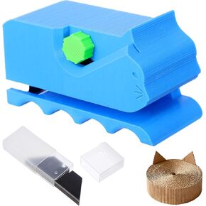 أداة خدش القطط DIY أداة قطع الورق المقوى لخدش القطط مع 11 قطعة شفرة قاطعة صندوق مطبوعة ثلاثية الأبعاد لصنع سرير لوح خدش القطط in Kuwait