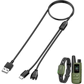 استبدال شاحن طوق الصدمات للكلاب لطوق تدريب Jugbow/Delupet/Yawpet، 2 في 1 USB C وكابل شحن مغناطيسي لطوق الكلب وجهاز التحكم عن بعد in Kuwait