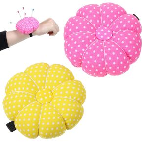 2PCS Sewing Pincushion with Elastic Strap, Wrist Strap Pin Cushions, Wearable Needle Pincushions for Sewing, Quilting DIY Handcraft, and Home in Kuwait