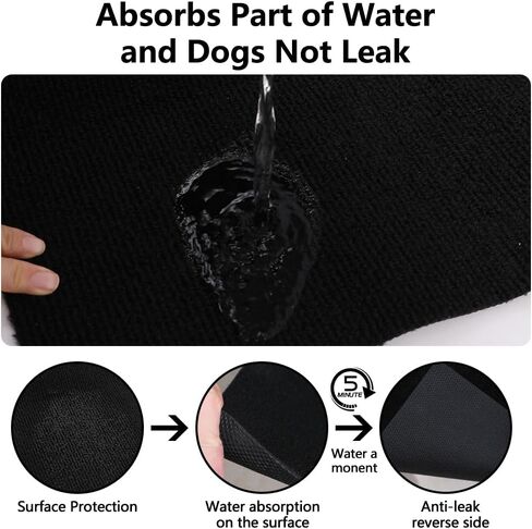 46" X 60" X 0.23'' Mat for Under Dog Crate, Non-Slip Rubber Kennel Mat for Crate to Protect Floors Extra Large Washable Absorbs Urine Dog Playpen Mat in Kuwait